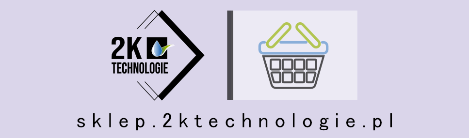 Logo sklepu 2K z tłem mobile
